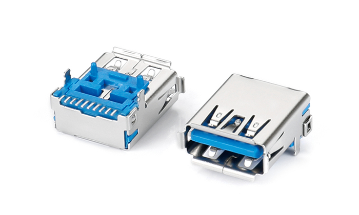 USB 3.0 AF 90-Degree SMT, 2-7PIN UCF09L-C3TN-38R0