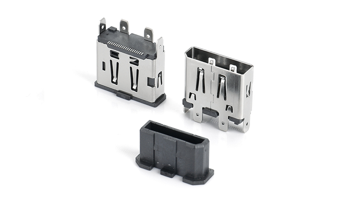 DP 180-Degree SMT Connector, Steel Shell, Height 14.0mm DTF20V-11AN-38R0