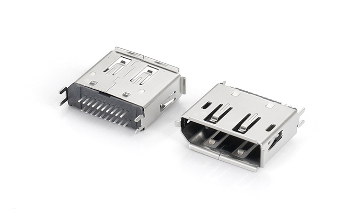 DP 180-Degree Clamp-Type Receptacle, Copper Shell with Forked Leads DTF20C-11BN-38P0