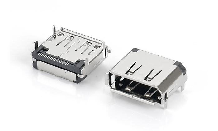 DP SMT Reverse Receptacle, Copper Shell with Rolled Flange DRF20U-11BN-18R0