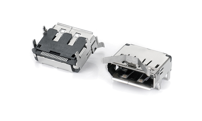 DP SMT Straight Leads Copper Shell without Standoff with Spring Tab DSF20U-11BN-K8R0