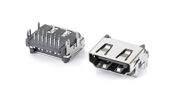 HDMI® AF Three-Row DIP, Forked Leads without Standoff HAF19L-11BN-41P0