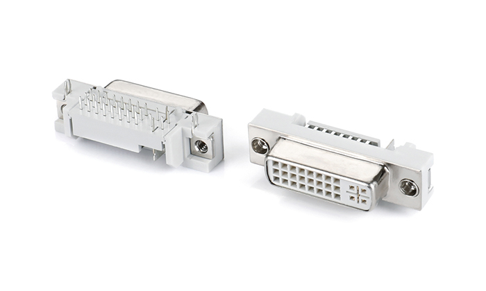 DVI24+5, White Short Post, Riveted (Height 2.26mm) VAF29L-92SN-A11P1