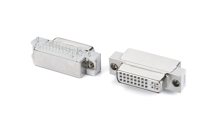 DVI24+5, White Short Post, Riveted with Shielding (Height 2.26mm) VAF29L-92SN-C81P3