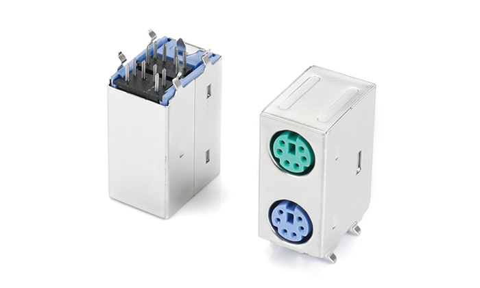 Dual-Layer MINI DIN MDF12L-26ST-28P0