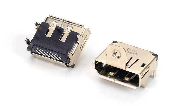 DP SMT 2.1, Straight Leads with Standoff, Gold-Plated Copper Shell, M3 Screw Hole, Height 11.28mm, Laser-Engraved 