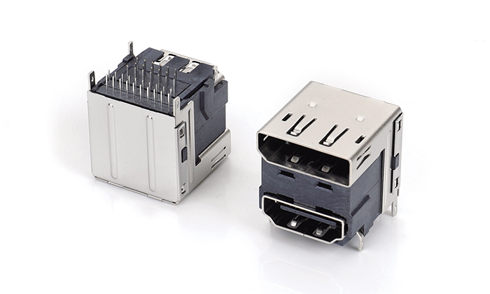 DP+HDMI 90-Degree DIP, DP without Flange, HDMI Lead Pitch 16.50mm, without Standoff PHC39L-11AN-51P0